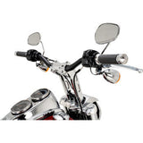 PERFORMANCE MACHINE (PM) Phatbar & Riser Kit - Internal Wiring/Gauge Mount Holes - 9" - Chrome 0208-2195M-CH