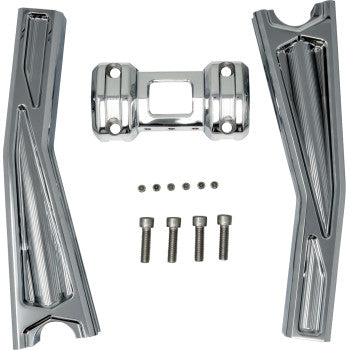 KODLIN USA Ascent Pro Risers - Pullback - 10" - Chrome KUS55134