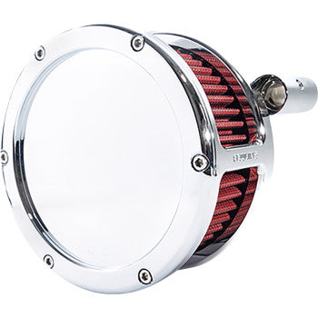 FEULING OIL PUMP CORP. BA Air Cleaner Kit - Chrome with Red Filter - Twin Cam 5447