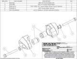 Graves R7 Diamond Frame Sliders 2021-2025 Fsy-21r7-K