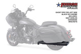 INDIAN CHIEFTAIN / ROADMASTER / SPRINGFIELD / CHALLENGER/ PURSUIT / ELITE W/ HARD BAGS 2-INTO-1 "LEFT-SIDE ONLY" GHOST PIPE 2014-PRESENT