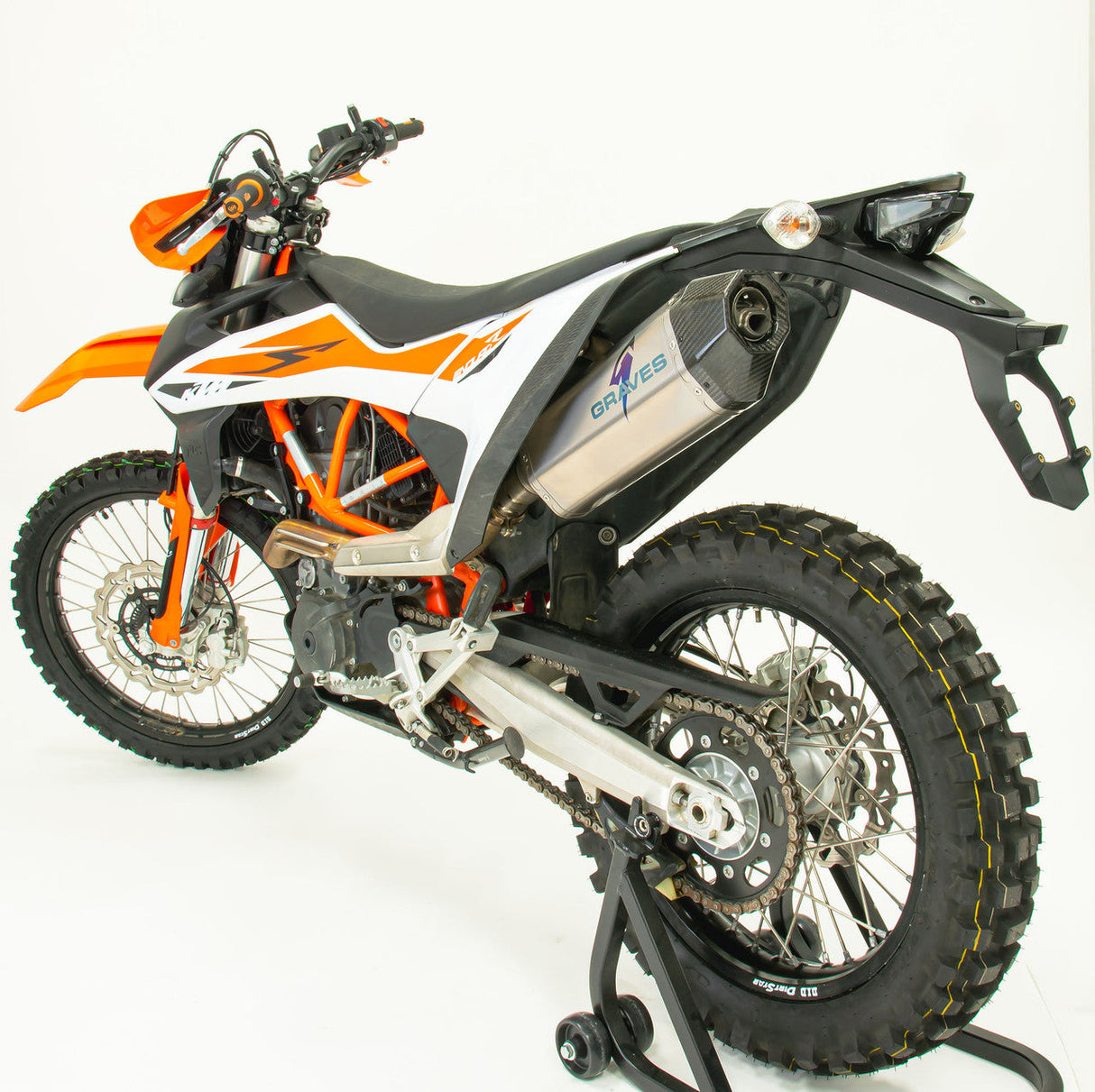 Graves  Titanium Exhaust Slip-On  Ktm 690 Enduro R 2019-2023 /Gas Gas E SM S 700 2023-2024  Exk-19690-Sot