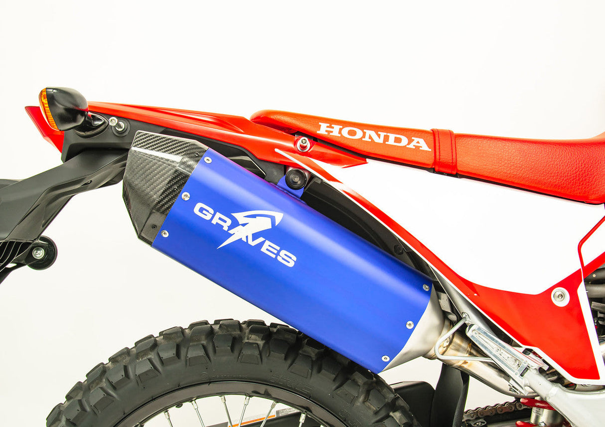 Graves Motorsports  Full Stainless Exhaust  Crf300l Rally   2021-2025  Exh-21c3l-Fsab