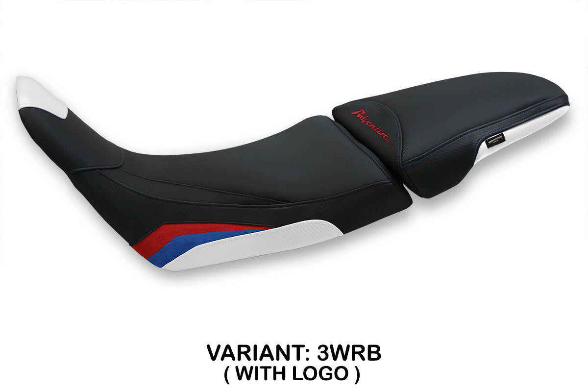 Tappezzeria Italia Honda Africa Twin 1100 ADV Sport 2020-2024 Seat Cover in White, Red and Blue
