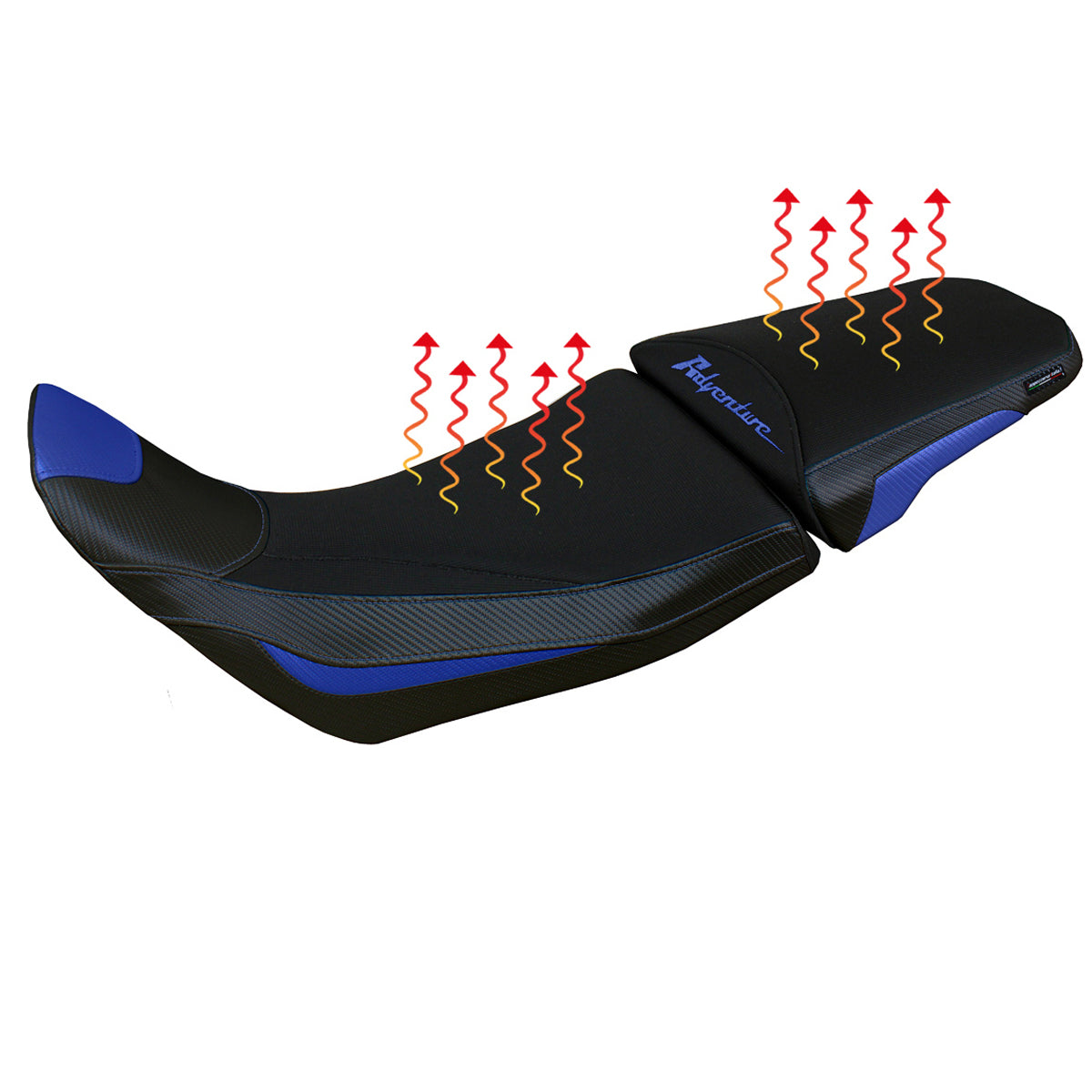 Tappezzeria Italia Honda Africa Twin Adv Sport 1100 2020-2024 Comfort Heat Seat Cover in Blue