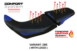 Tappezzeria Italia Honda Africa Twin Adv Sport 1100 2020-2024 Comfort Heat Seat Cover in Blue