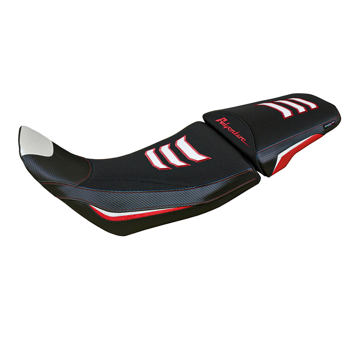 Tappezzeria Italia Honda Africa Twin 1100 ADV Sport 2020-2024 Seat Cover in White and Red SE