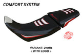 Tappezzeria Italia Honda Africa Twin ADV Sport 2020-2024 Seat Cover Comfort in White and Red