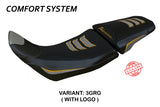 Tappezzeria Italia Honda Africa Twin 1100 2020-2024 Seat Cover Comfort in Grey and Gold SE