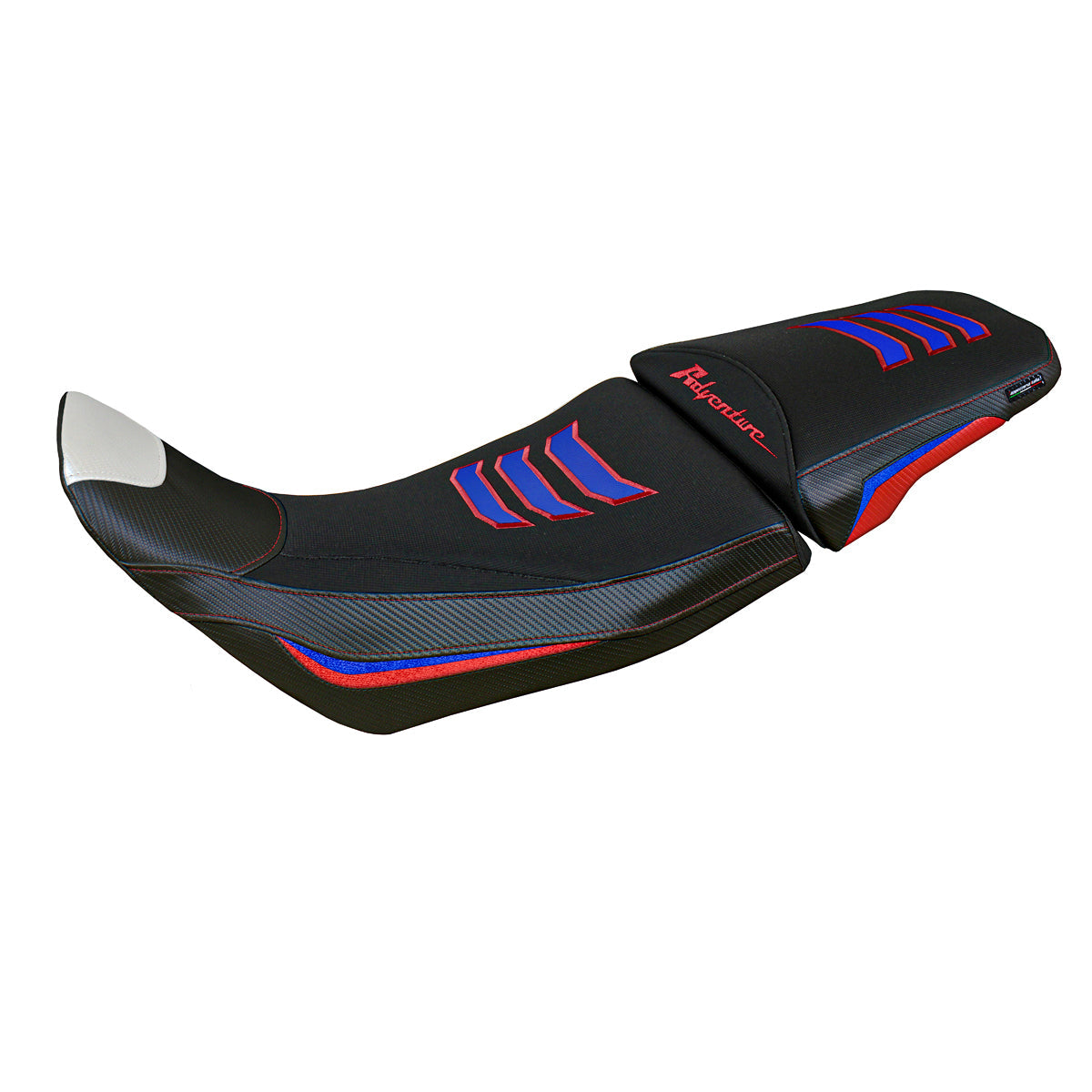 Tappezzeria Italia  Honda Africa Twin 1100 2020-2024 Seat Cover Comfort in White, Red and Blue S