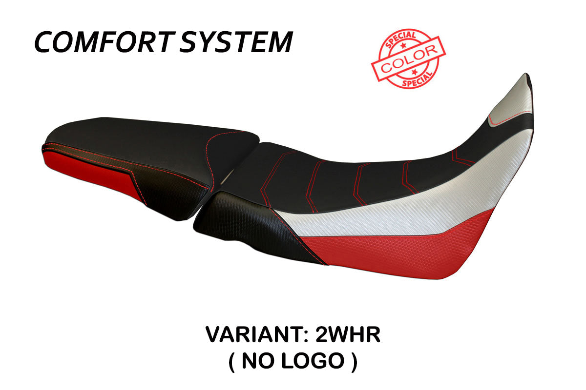 Tappezzeria Italia Honda Africa Twin 1000 2015-2019 Seat Cover Comfort in White and Red