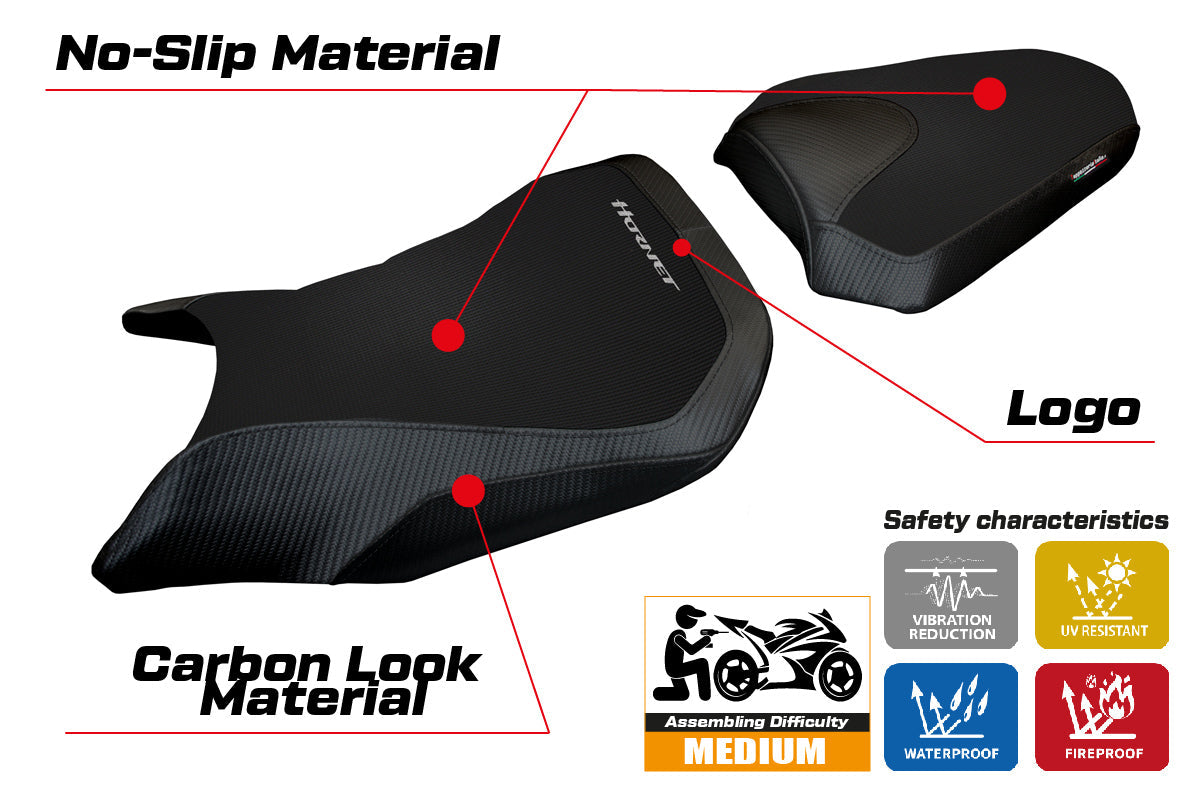 Tappezzeria Italia Honda CB500 Hornet 2024-2025 Seat Cover Black