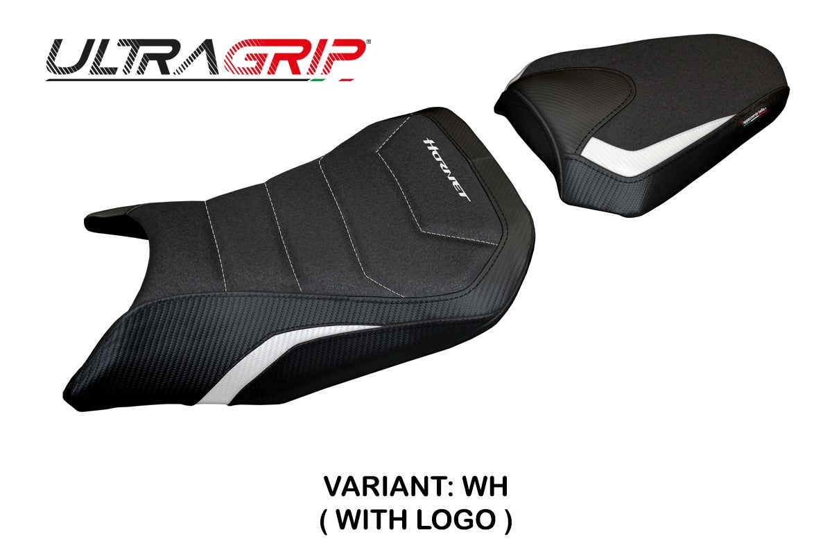 Tappezzeria Italia Honda CB 500 Hornet 2024-2025 Seat Cover Ultragrip White Black