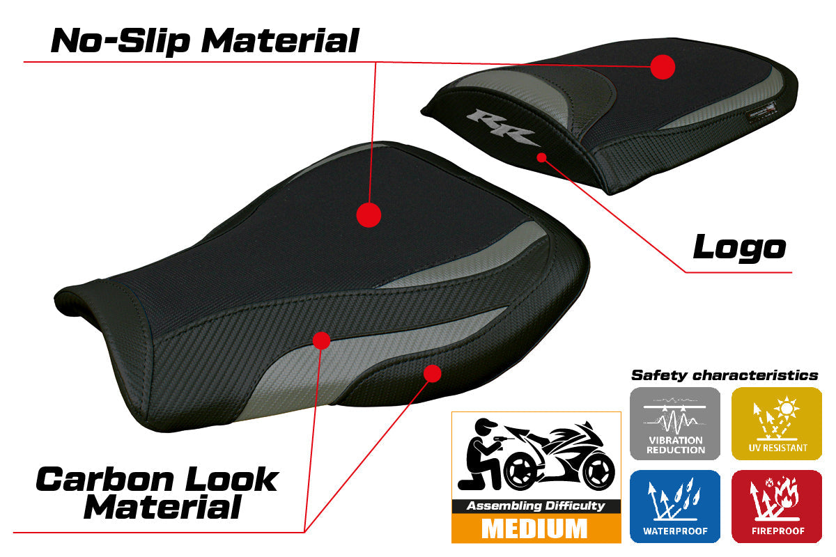 Tappezzeria Italia Honda CBR 600 RR 2007-2025 Seat Cover Grey Black