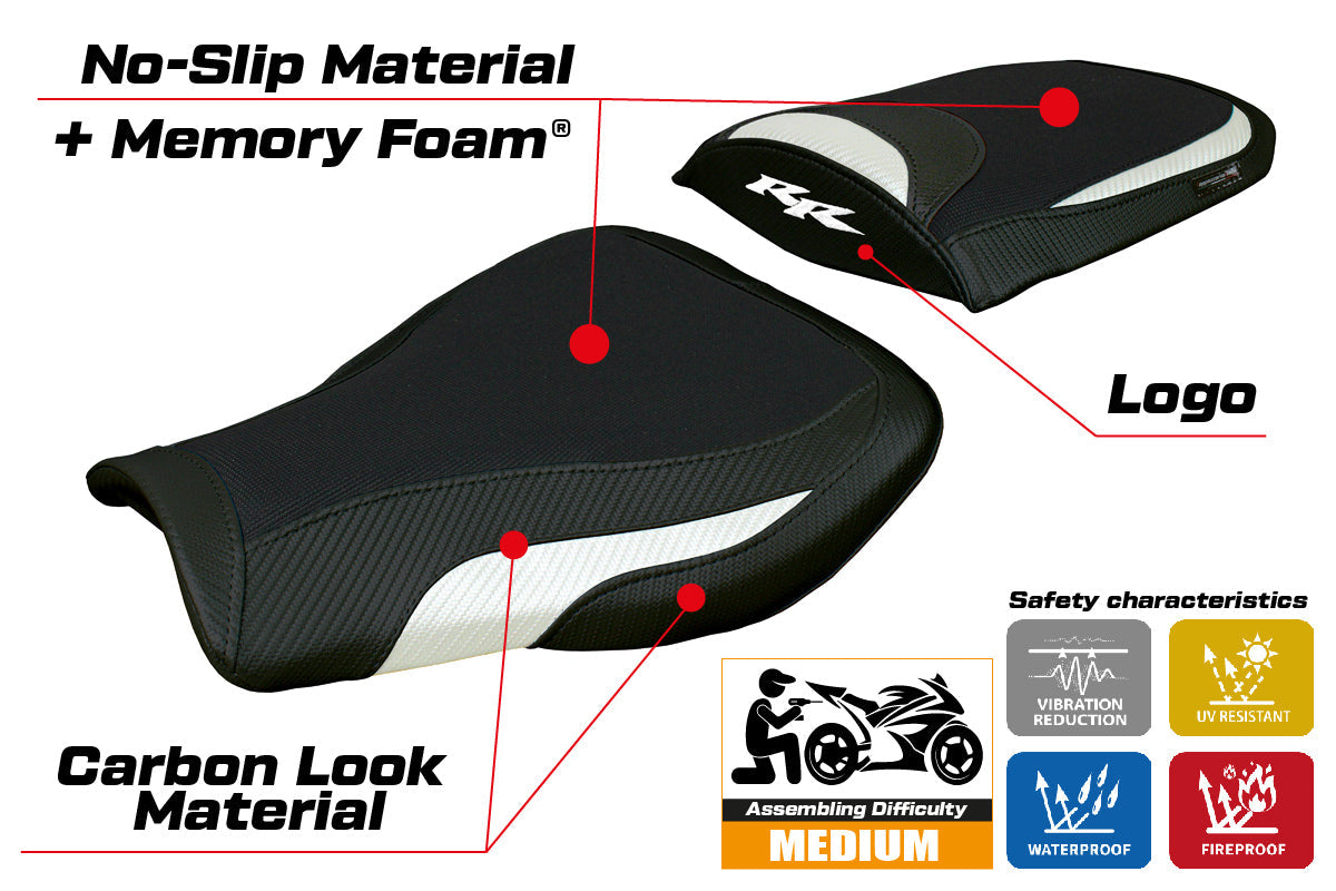 Tappezzeria Italia Honda CBR 600 RR 2007-2025 Seat Cover Comfort White Black