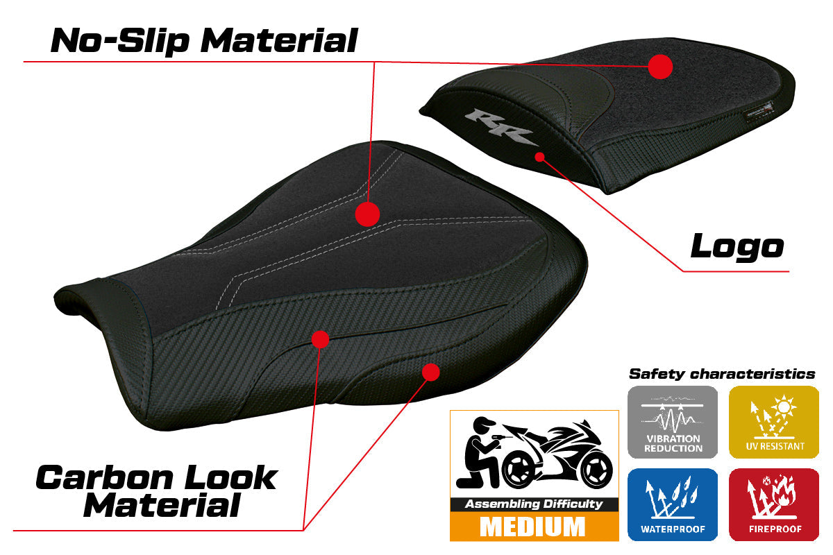 Tappezzeria Italia Honda CBR 600 RR 2007-2025 Seat Cover Ultragrip Black