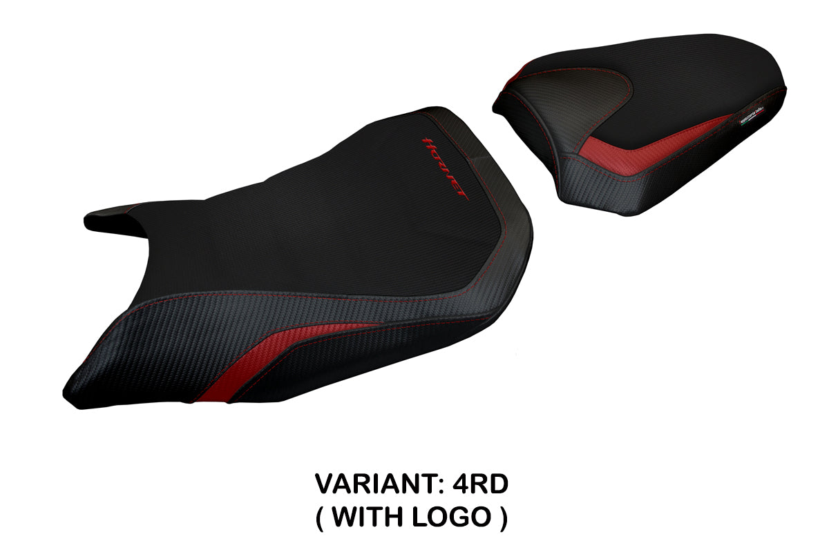 Tappezzeria Italia Honda CB750 Hornet 2023-2025 Seat Cover in Red and Black