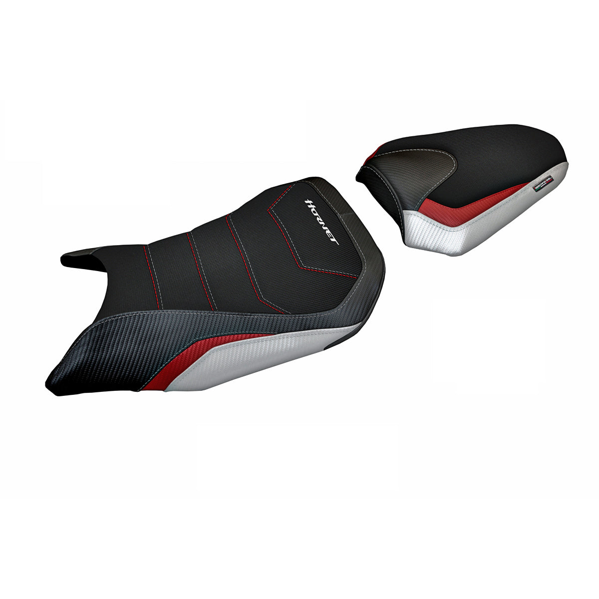 Tappezzeria Italia Honda CB750 Hornet 2023-2025 Seat Cover Comfort in White, Red and Black