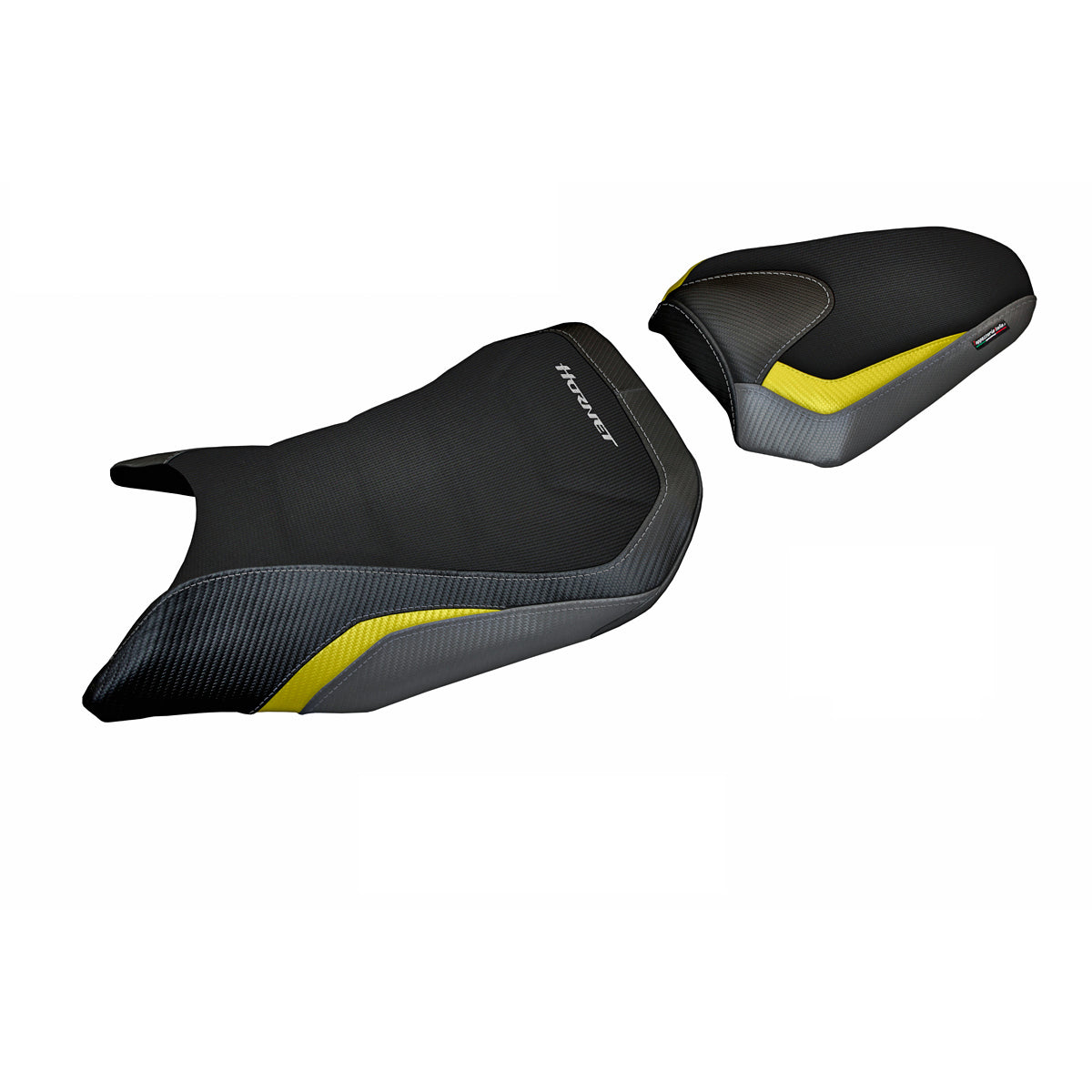Tappezzeria Italia Honda CB750 Hornet 2023-2025 Seat Cover in Grey, Yellow and Black