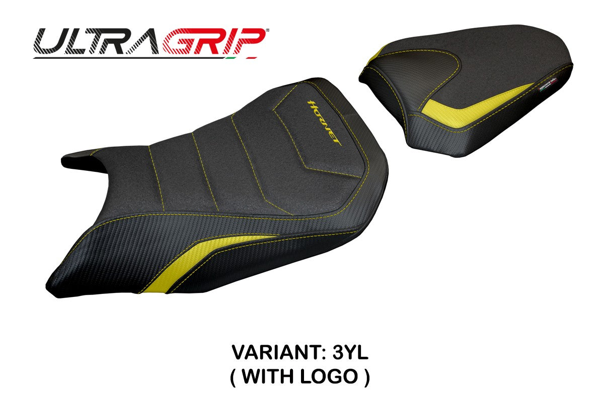 Tappezzeria Italia Honda CB 750 Hornet 2023-2025 Seat Cover Ultragrip Yellow Black