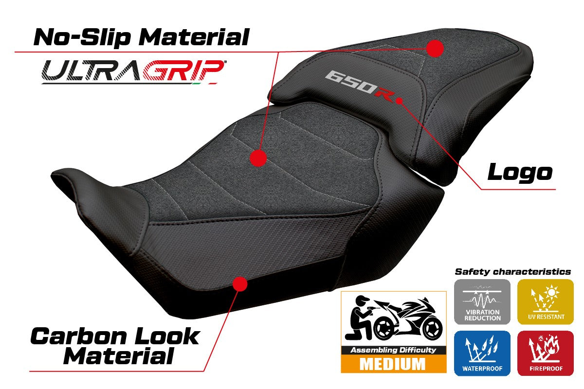 Tappezzeria Italia Honda CBR650R 2024-2025 Seat Cover Ultragrip Black