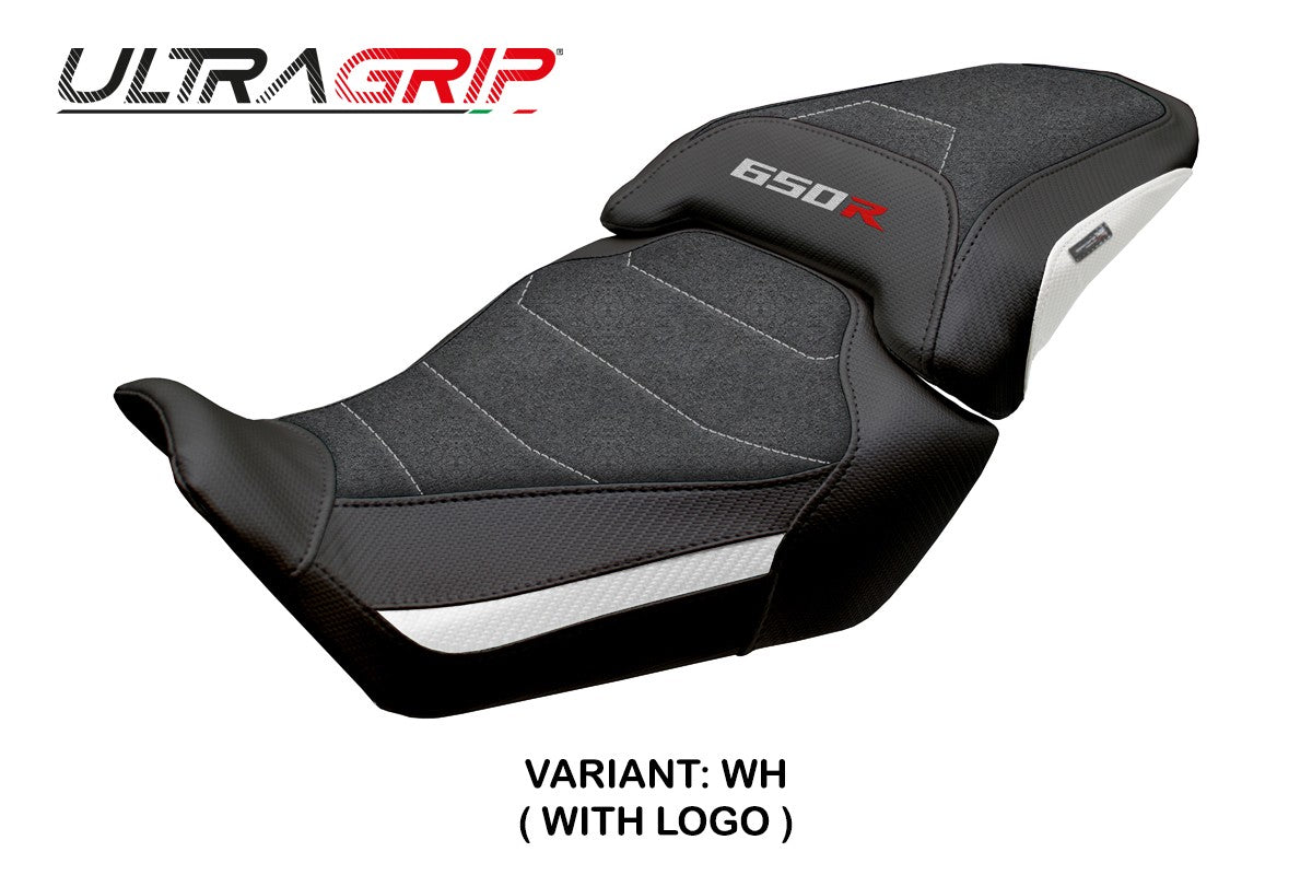 Tappezzeria Italia Honda CBR650R 2024-2025 Seat Cover Ultragrip White Black