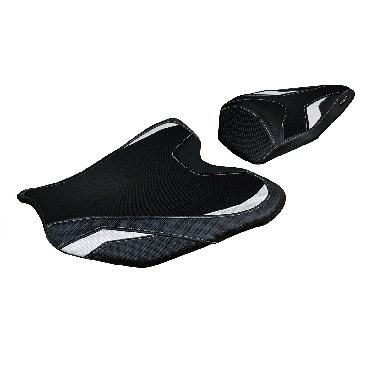 Tappezzeria Italia Honda CBR1000RR-R Fireblade 2020-2025 Seat Cover in White and Black