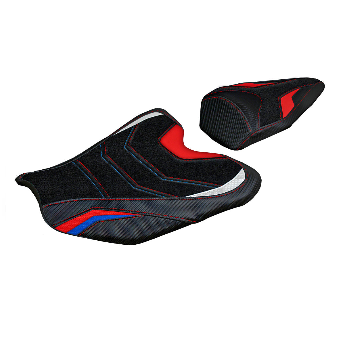Tappezzeria Italia Honda CBR1000RR-R Fireblade 2020-2025 Seat Cover Ultragrip in Blue and Red