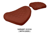 Honda CMX 1100 Rebel 2022-2025 Seat Cover Tappezzeria Italia in Dark Brick Diamond Stitch