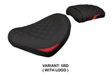 Tappezzeria Italia  Honda CMX 500 Rebel 2017-2024 Seat Cover in Red and Black Diamond Stitch
