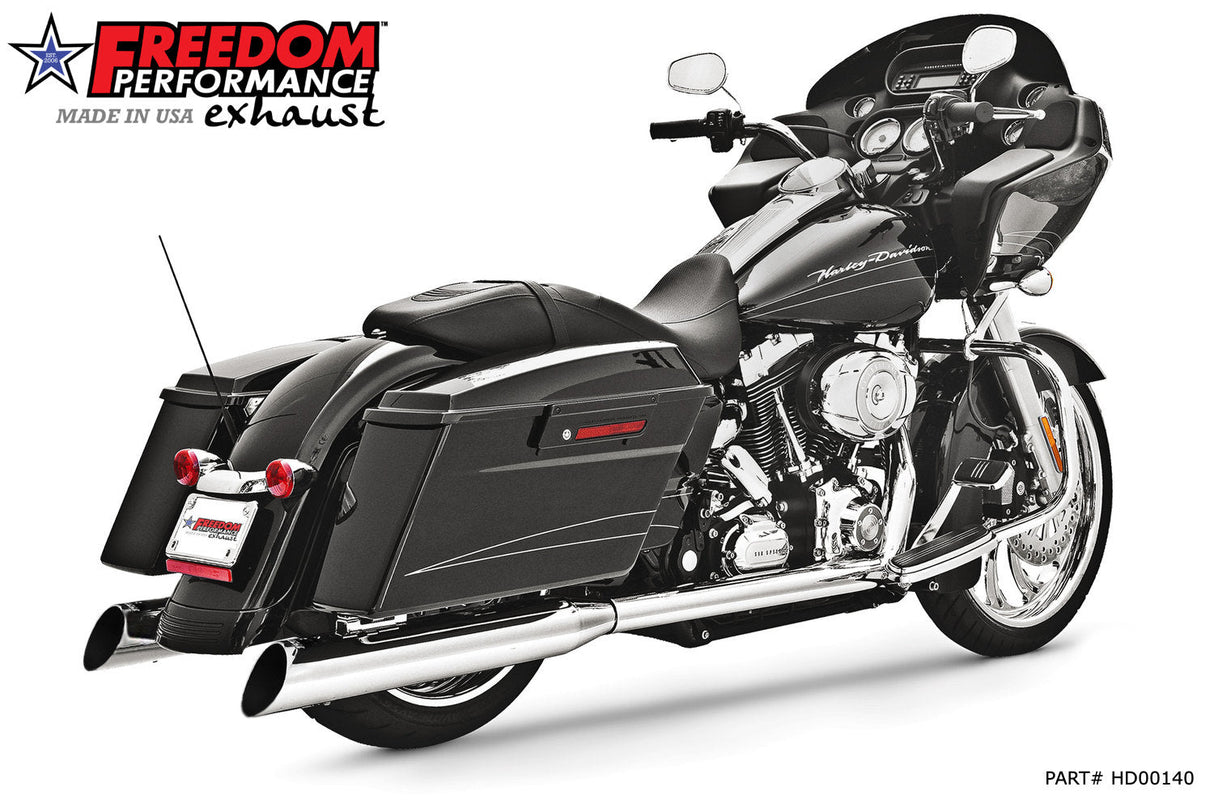 HARLEY TOURING 4" INVERSE AND CLASSIC SLIP-ONS 1995-PRESENT