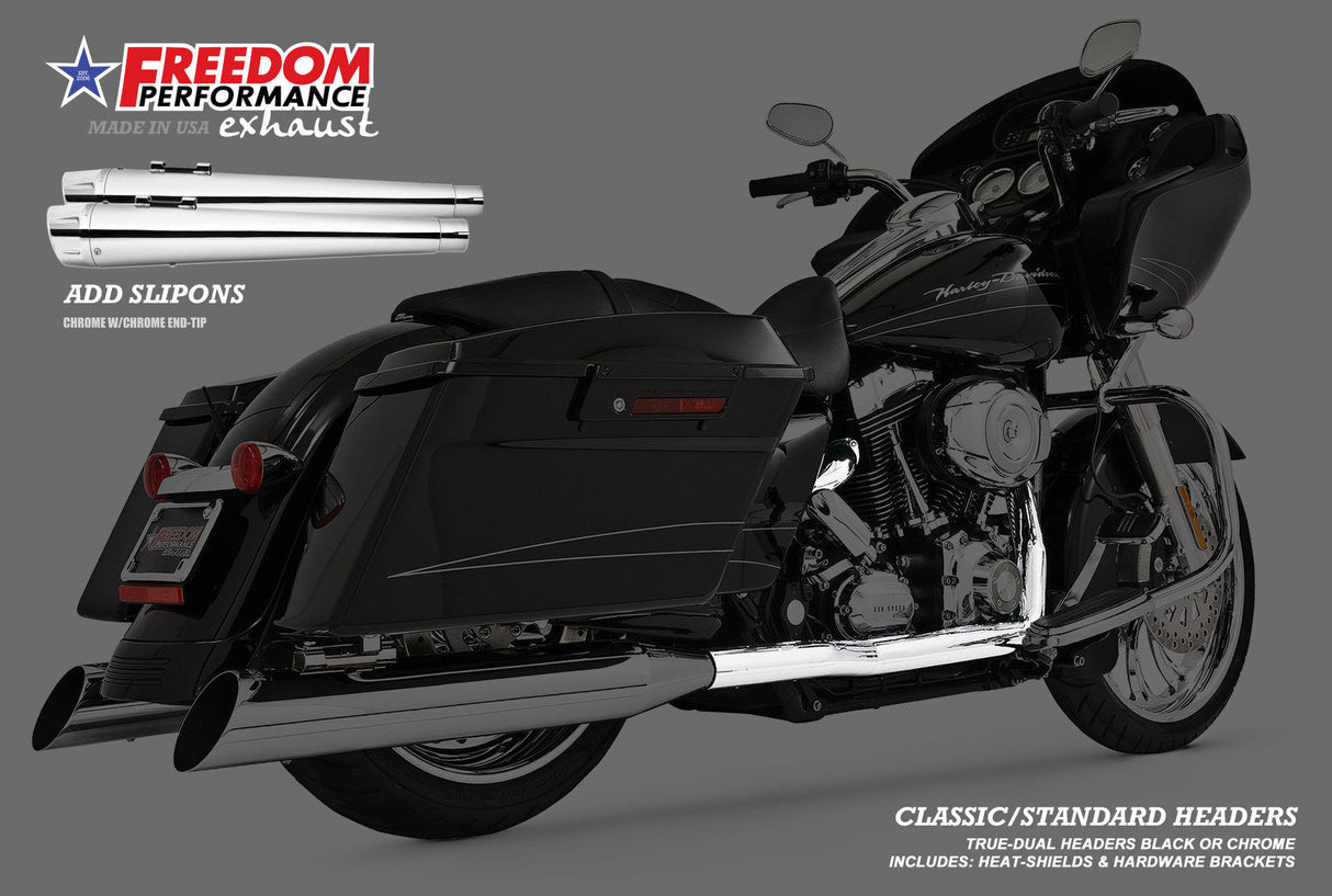 HARLEY TOURING CLASSIC TRUE-DUAL HEADERS 1995-2016