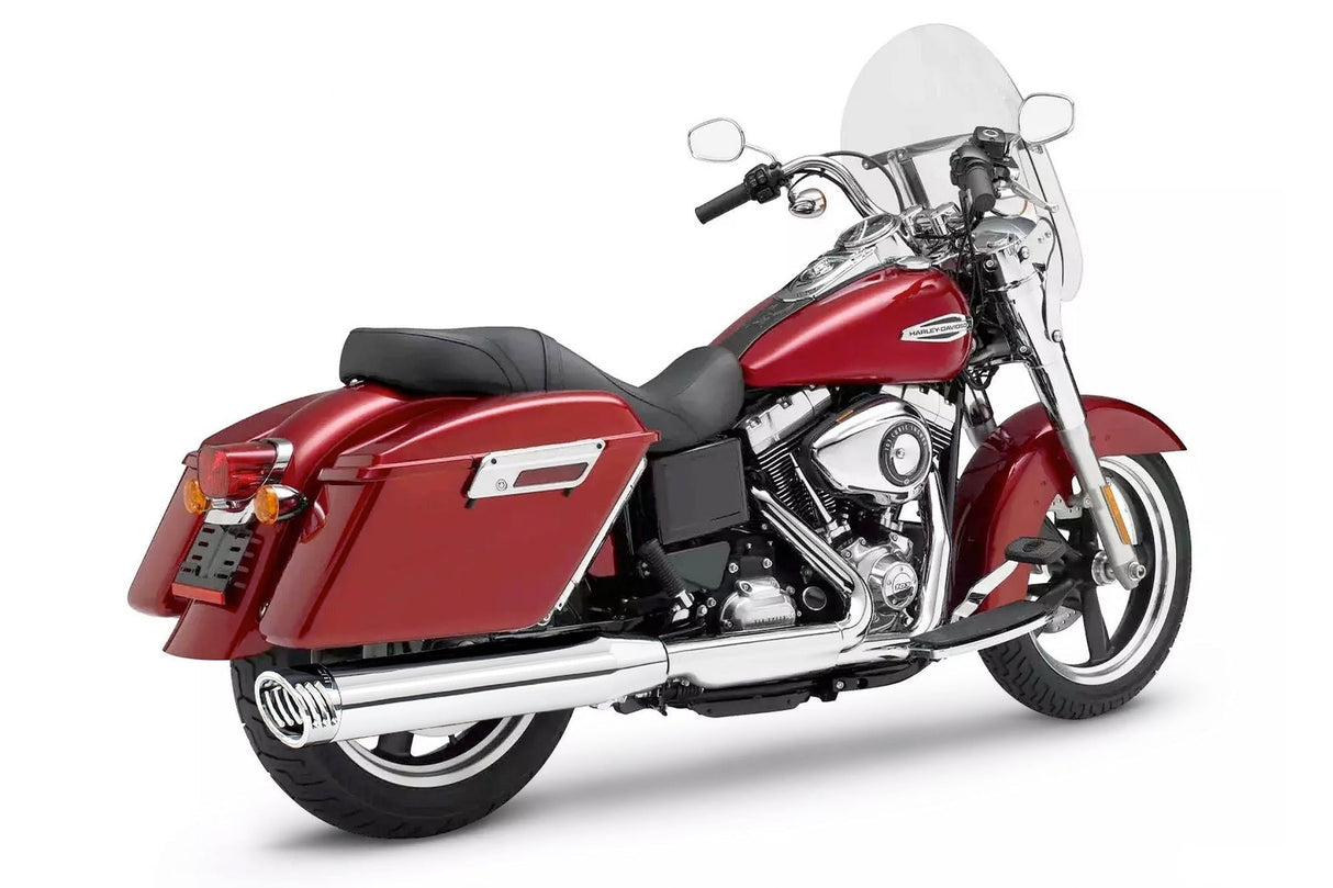 HARLEY SWITCHBACK/LOWRIDER SINGLE 4" SLIPONS (SPECIAL ORDER)
