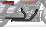 HARLEY TOURING RIGHT SIDE TUCK & UNDER TRUE-DUAL HEADERS Fits '95-Present