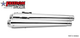 HARLEY TOURING AMERICAN OUTLAW & COMBAT FLUTED 4.5" MEGAPHONE SLIP-ONS BUNDLE 1995-PRESENT