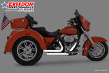 HARLEY TRIKE RIGHT SIDE TUCK & UNDER & CLASSIC TRUE-DUAL HEADERS BUNDLE