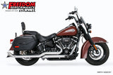 HARLEY M8 SOFTAIL 2.5" TUCK & UNDER TRUE DUALS FULL SYSTEM 2018-PRESENT BUNDLE *NOT FOR WIDE TIRE BIKES