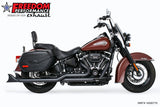 HARLEY M8 SOFTAIL 2.5" TUCK & UNDER TRUE DUALS FULL SYSTEM 2018-PRESENT BUNDLE *NOT FOR WIDE TIRE BIKES