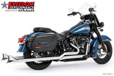 HARLEY M8 SOFTAIL 2.5" TUCK & UNDER TRUE DUALS FULL SYSTEM 2018-PRESENT BUNDLE *NOT FOR WIDE TIRE BIKES