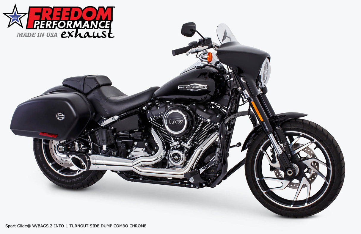 HARLEY M8 SOFTAIL 2-INTO-1 TURNOUT/SIDEDUMP 2018 - PRESENT