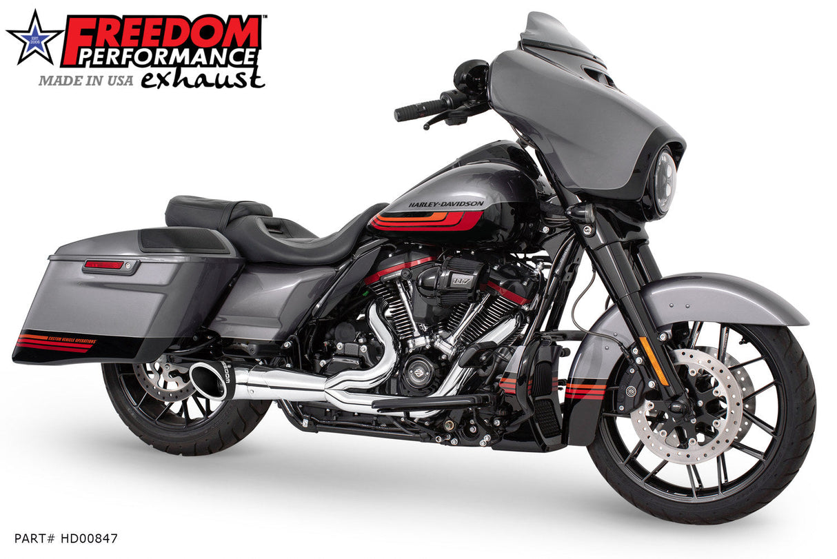 HARLEY TOURING 2-INTO-1 TURNOUT/SIDEDUMP FULL SYSTEM BUNDLE 1995-PRESENT