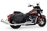 HARLEY SOFTAIL 2.5" UPSWEPT TRUE-DUAL COMPLETE SYSTEM M8 ONLY BUNDLE *NOT FOR WIDE TIRE BIKES