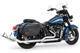 HARLEY SOFTAIL 2.5" UPSWEPT TRUE-DUAL COMPLETE SYSTEM M8 ONLY BUNDLE *NOT FOR WIDE TIRE BIKES