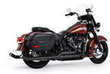 HARLEY SOFTAIL 2.5" UPSWEPT TRUE-DUAL COMPLETE SYSTEM M8 ONLY BUNDLE *NOT FOR WIDE TIRE BIKES