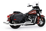 HARLEY SOFTAIL 2.5" UPSWEPT TRUE-DUAL COMPLETE SYSTEM M8 ONLY BUNDLE *NOT FOR WIDE TIRE BIKES