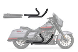 HARLEY TOURING RIGHT SIDE TUCK & UNDER TRUE-DUAL HEADERS Fits '95-Present