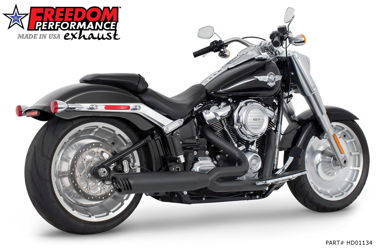 HARLEY SOFTAIL "WIDE-TIRE" 4" UNION 2-INTO-1 RIGHT-SIDE ONLY 2018-2024