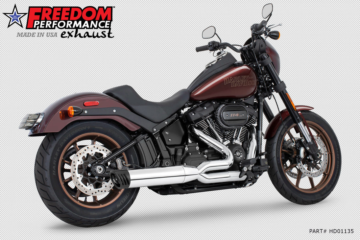 HARLEY SOFTAIL "SLIM-TIRE" 4" UNION 2-INTO-1 RIGHT-SIDE ONLY 2018-2024