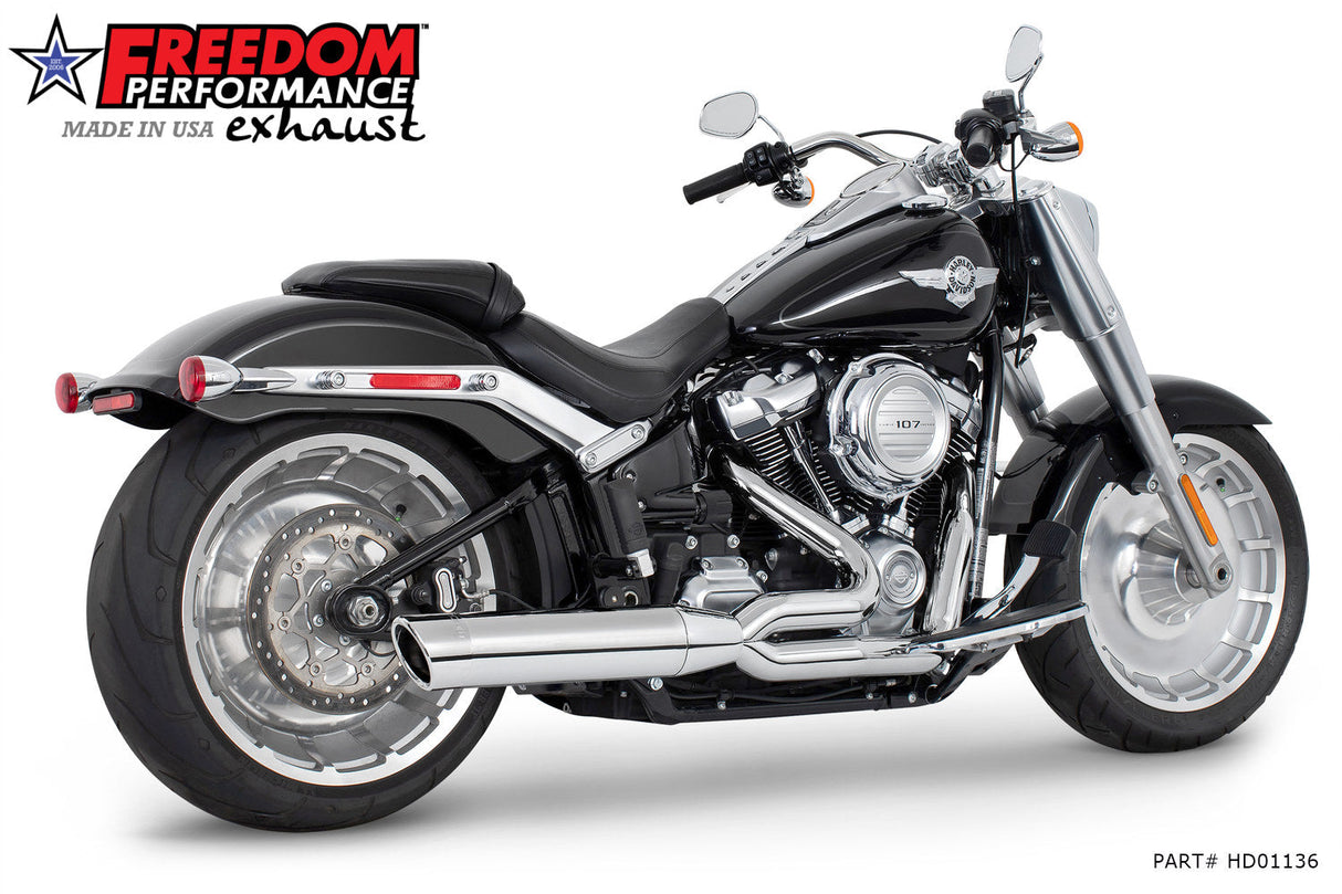 HARLEY SOFTAIL "WIDE-TIRE" 4" UNION 2-INTO-1 RIGHT-SIDE ONLY 2018-2024