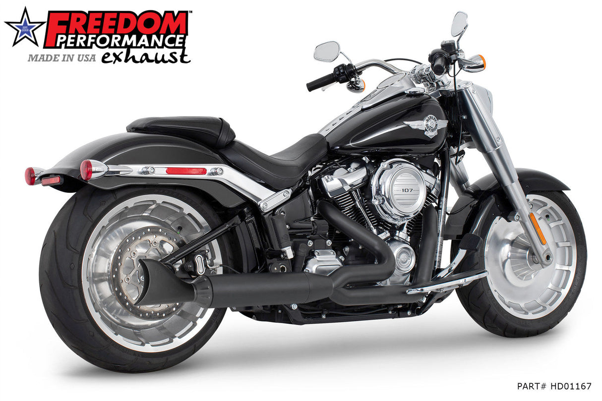 HARLEY SOFTAIL "WIDE-TIRE" 4" UNION 2-INTO-1 RIGHT-SIDE ONLY 2018-2024
